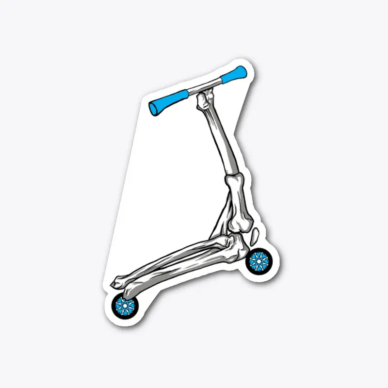 Die cut Scooter sticker